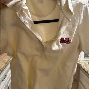 Women’s ole miss Polo Shirt - Cream